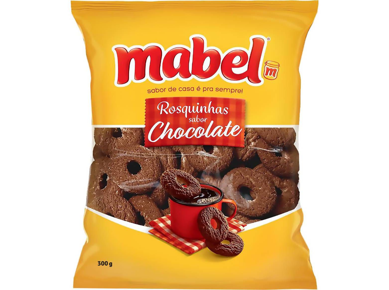 BISCOITO ROSQUINHA MABEL SABOR CHOCOLATE 300G image number 0