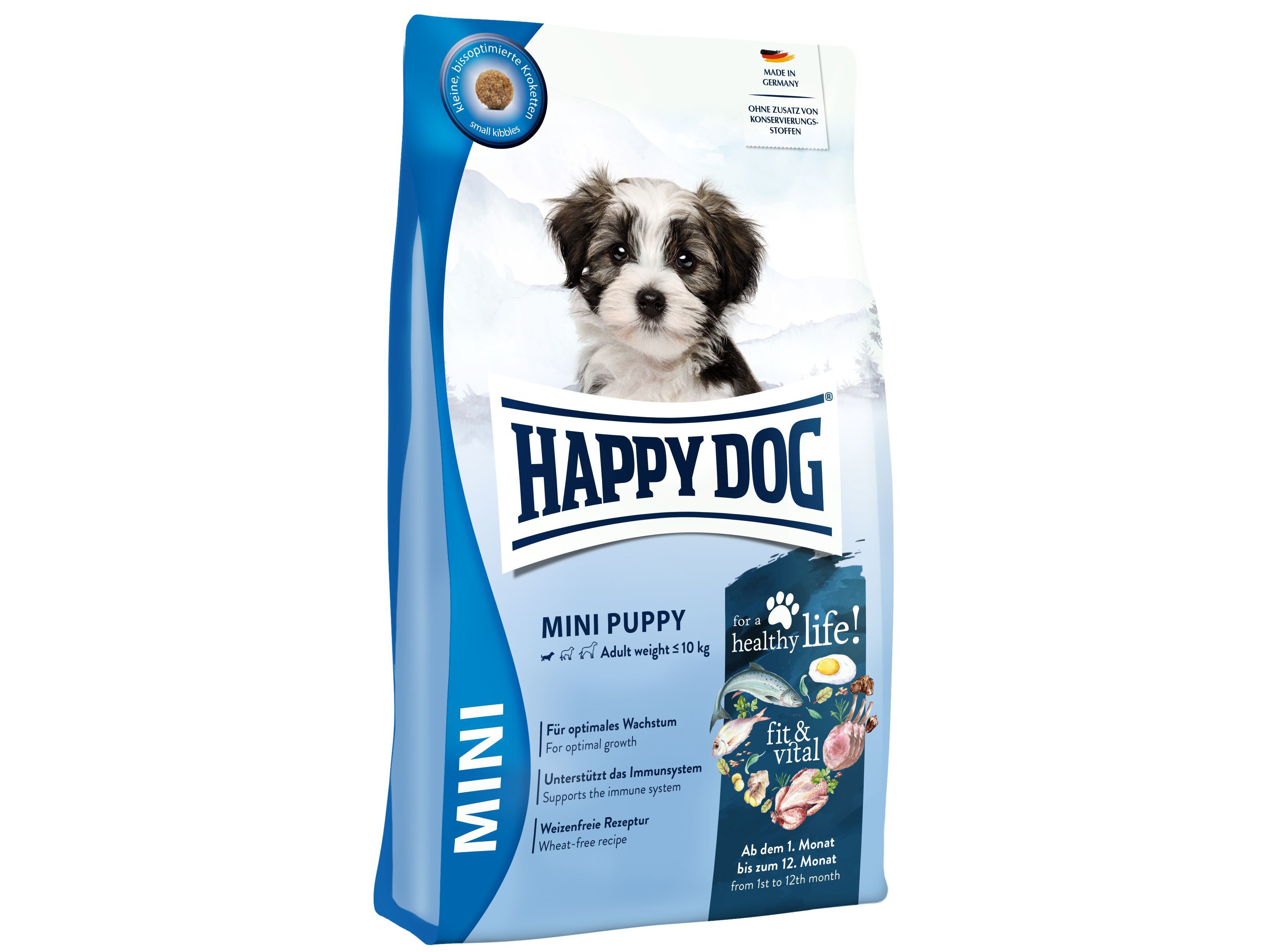 RA&Ccedil;&Atilde;O C&Atilde;O MINI HAPPY DOG FIT&VITAL JUNIOR 0.8KG