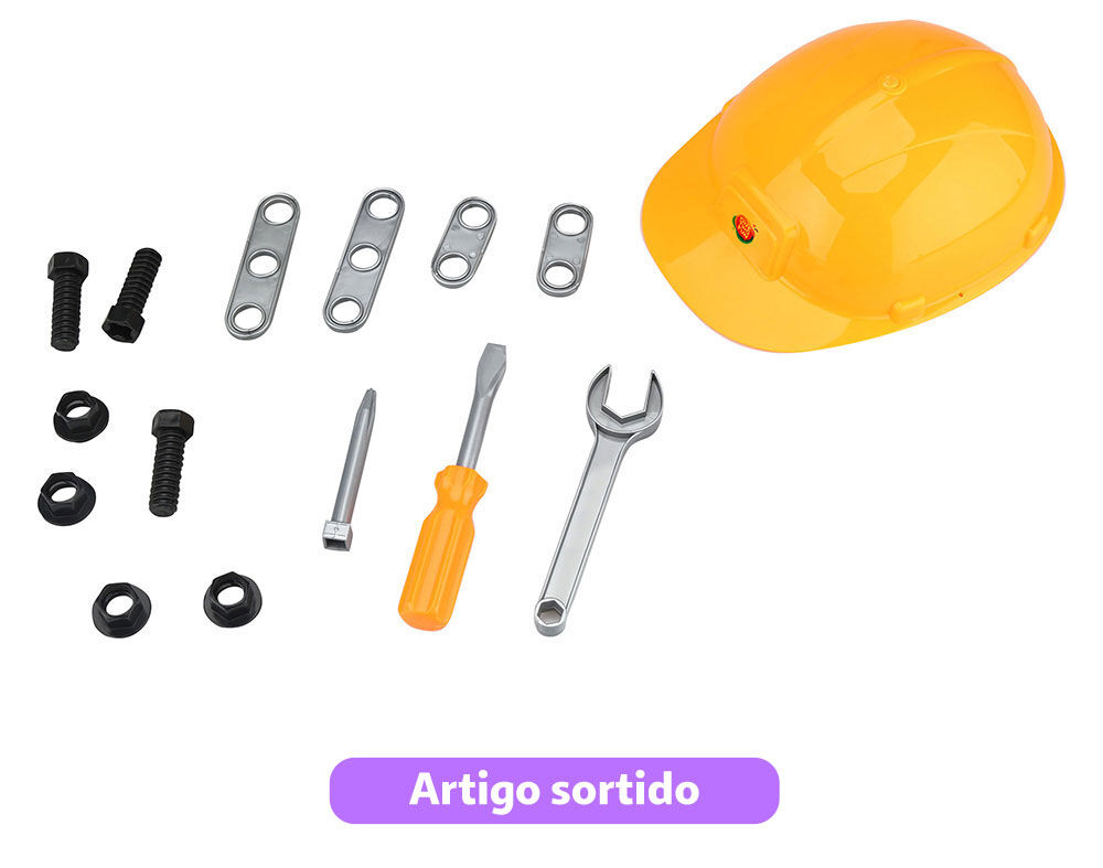 SET CAPACETE + 17 FERRAMENTAS ONE TWO FUN image number 2