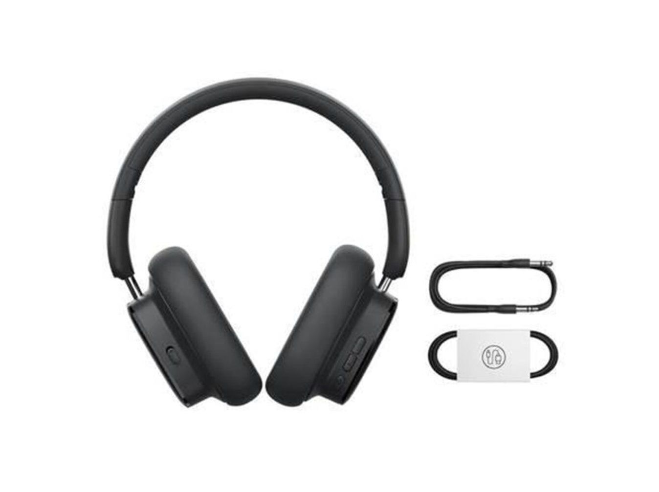 HEADPHONE WIRELESS BASEUS H1I ANC PRETO image number 3