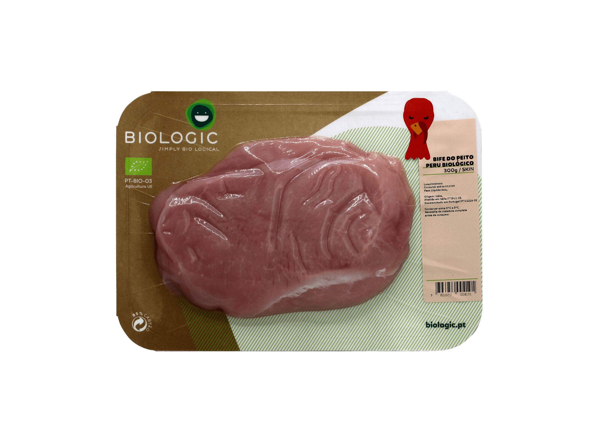 BIFE PEITO PERU BIO BIOLOGIC BIO 300 G