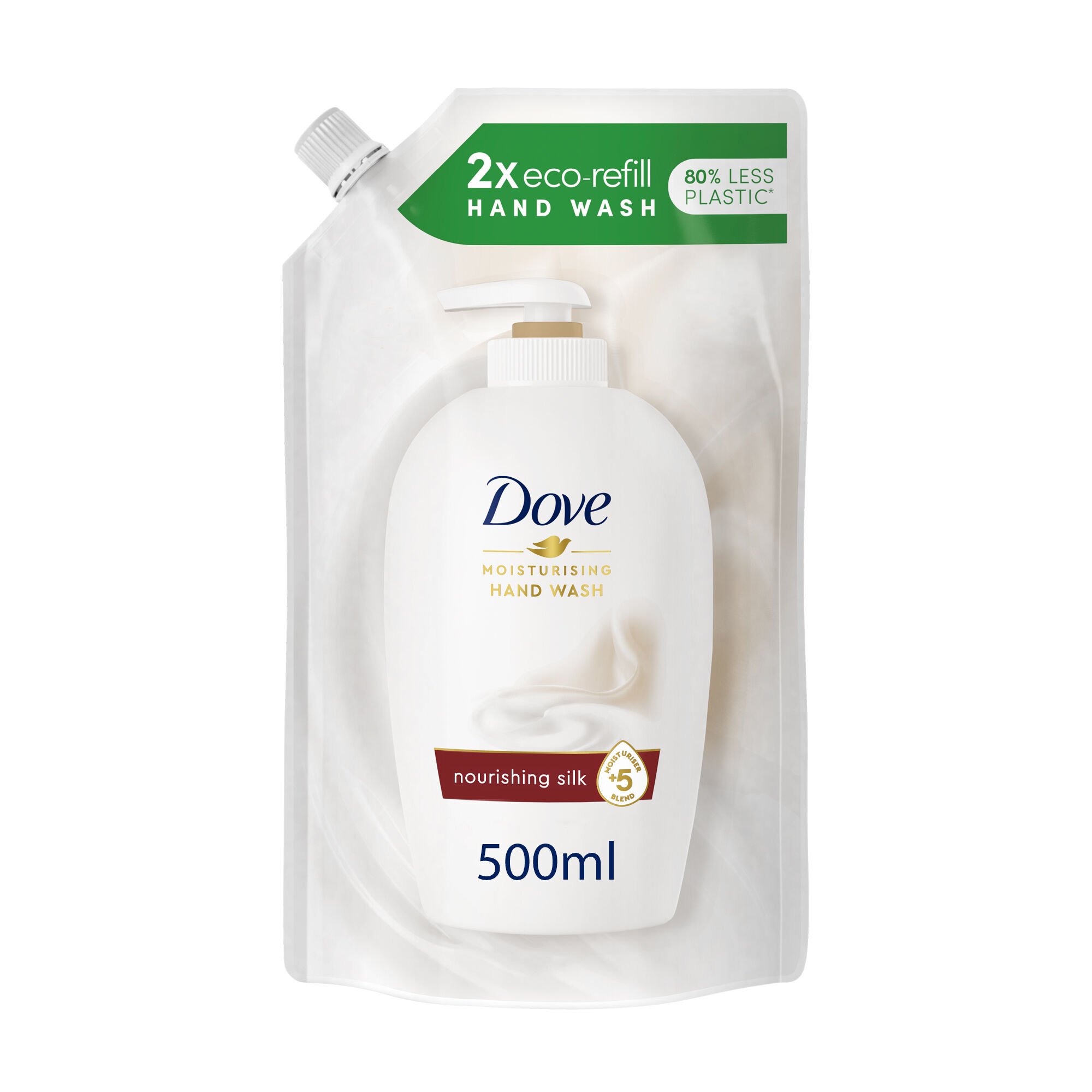 SABONETE L&Iacute;QUIDO DOVE NOURISHING SILK RECARGA 500ML image number 2