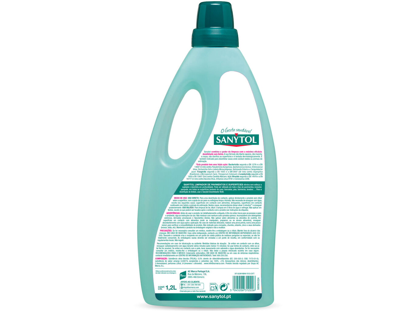 LAVA TUDO SANYTOL LIM&Atilde;O 1.2 L image number 1