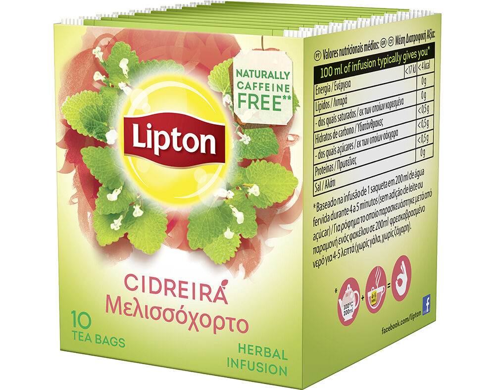 INFUS&Atilde;O LIPTON CIDREIRA 10 SAQUETAS