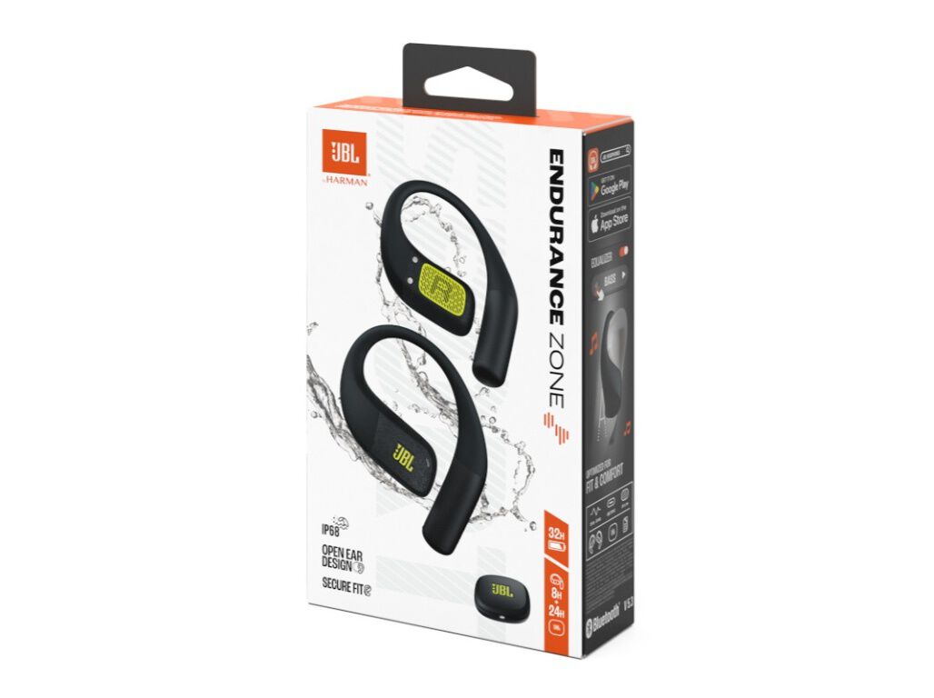 AURICULARES TWS JBL ENDURANCE ZONE PRETO/LIMA image number 9