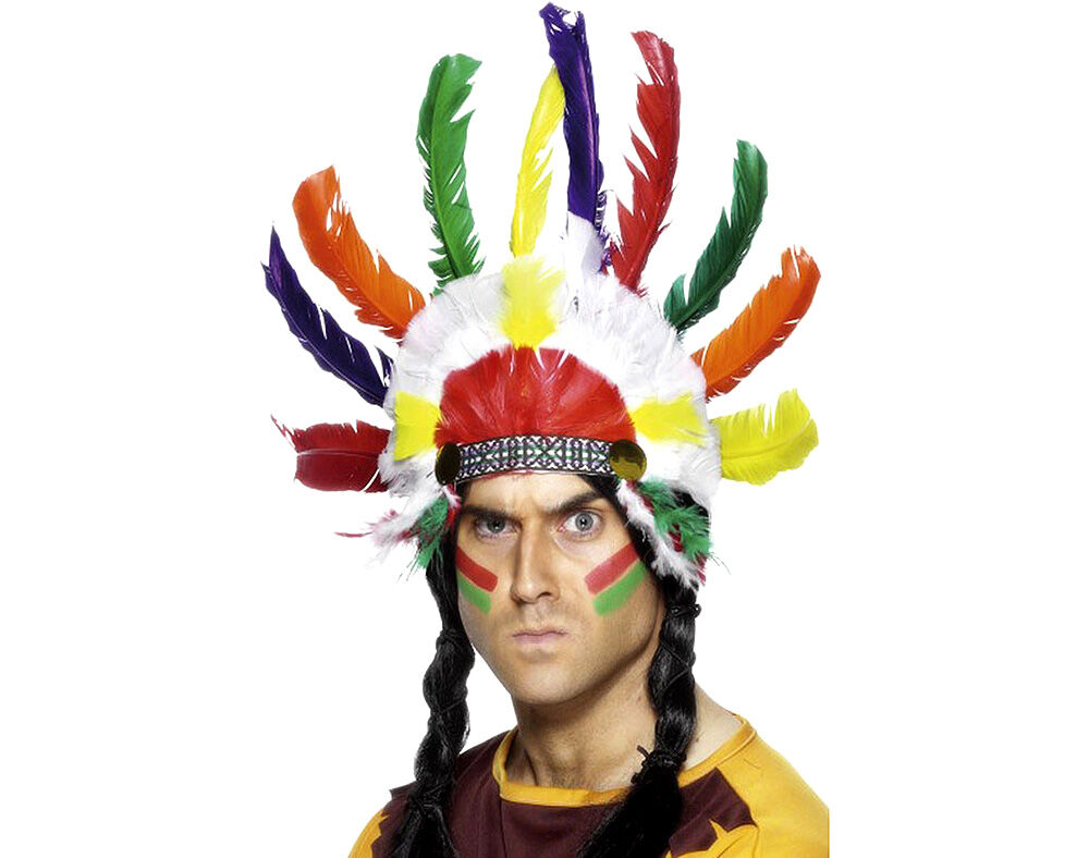 CHAPEU DE PENAS INDIO 30X20CM