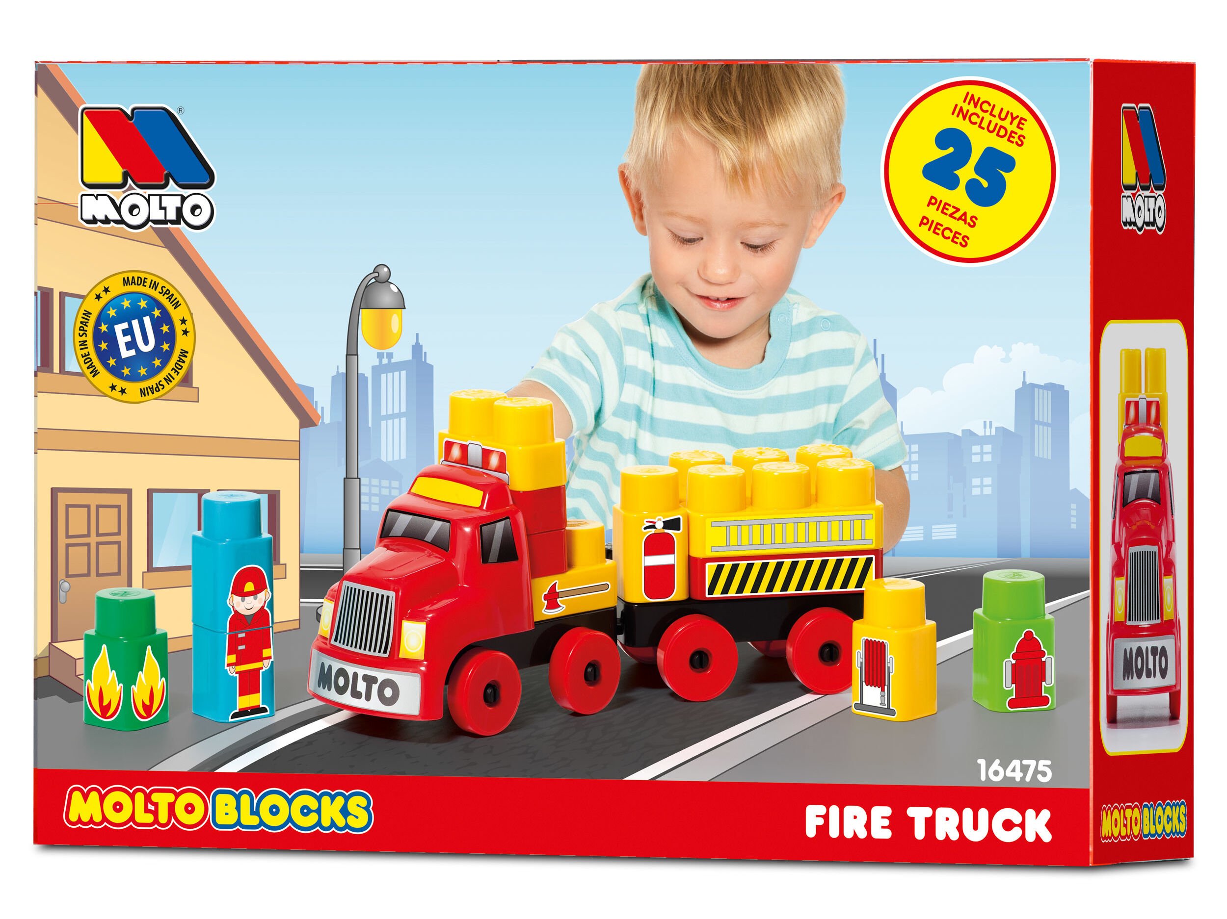 CAMI&Atilde;O COM BLOCOS MOLTO 25 PE&Ccedil;AS MODELOS SORTIDOS image number 1