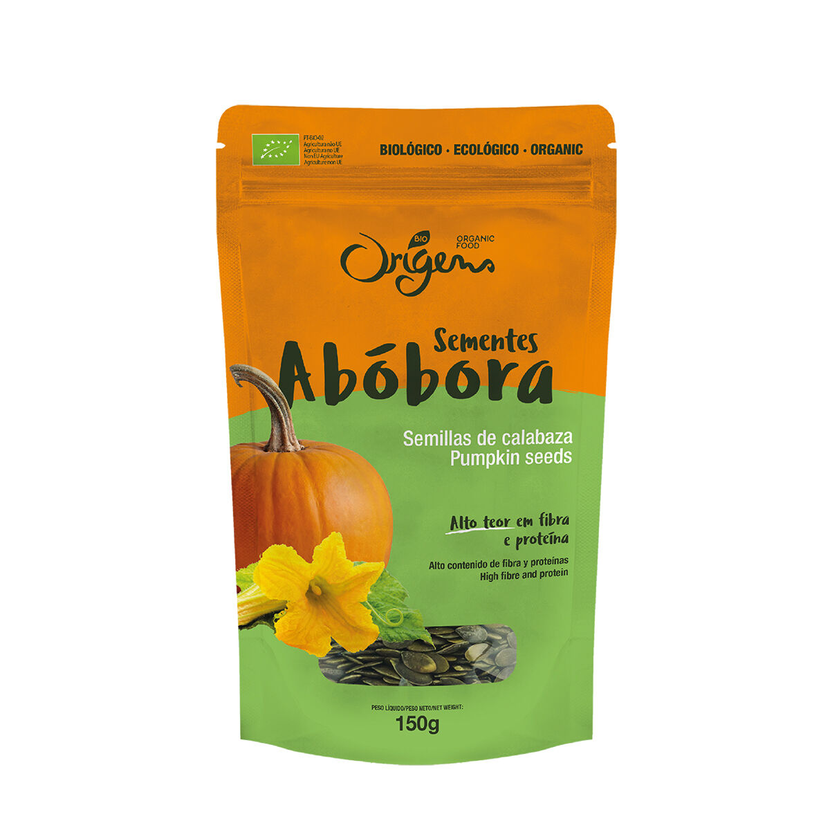 SEMENTES ABOBORA ORIGENS BIO 150G