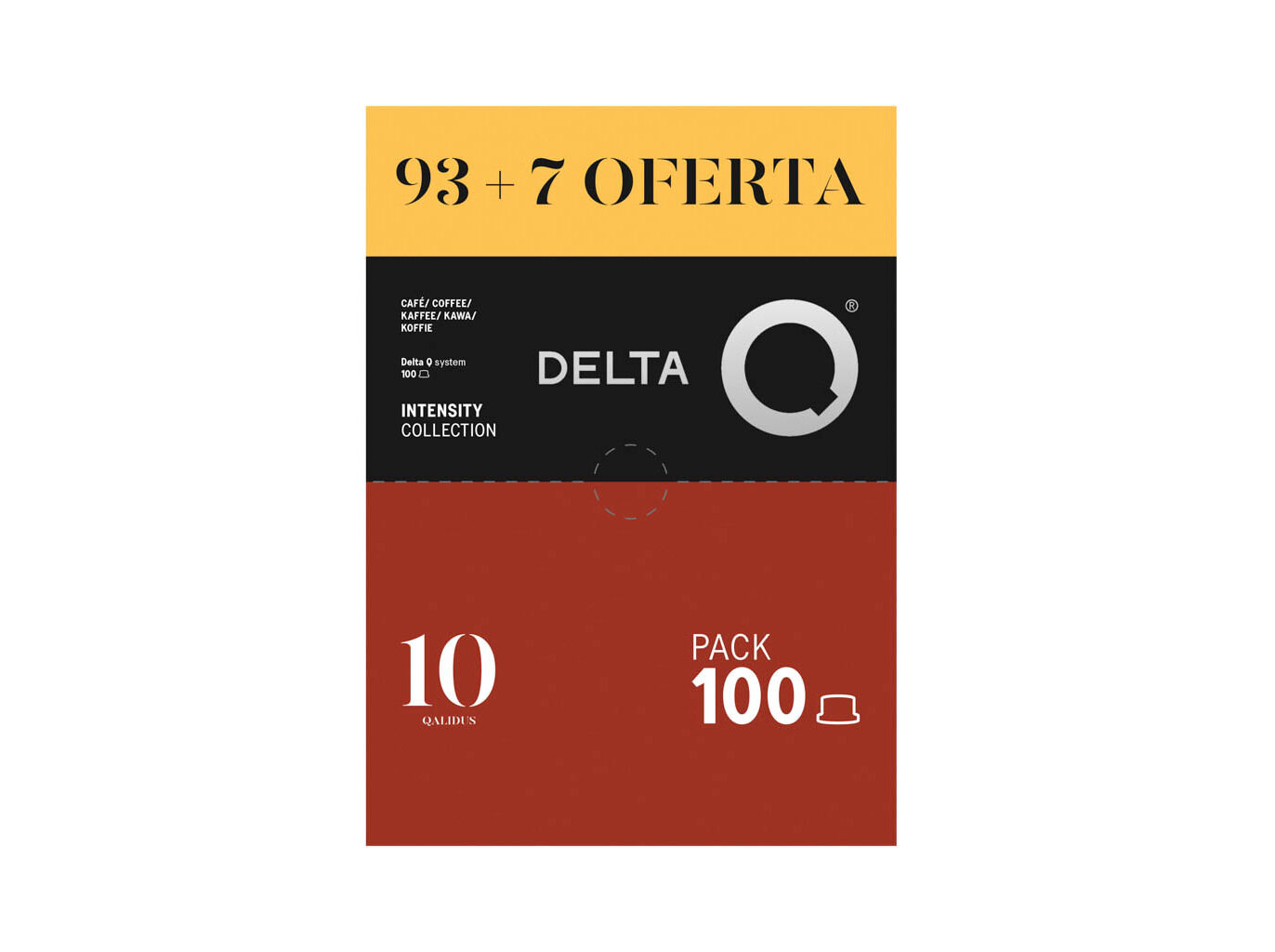 C&Aacute;PSULAS CAF&Eacute; DELTA Q QALIDUS 93 UN+7 UN OFERTA