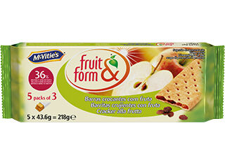 BOLACHA MCVITIE'S MA&Ccedil;&Atilde; CANELA FLOW PACK 218G