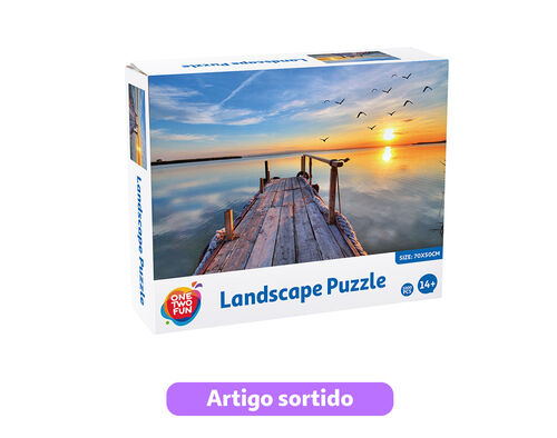 PUZZLE PAISAGENS ONE TWO FUN 1000 PEÇAS image number 0