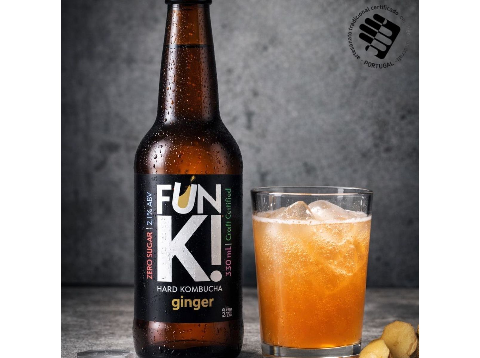 KOMBUCHA BIO FUN K! GINGER 330 ML image number 1