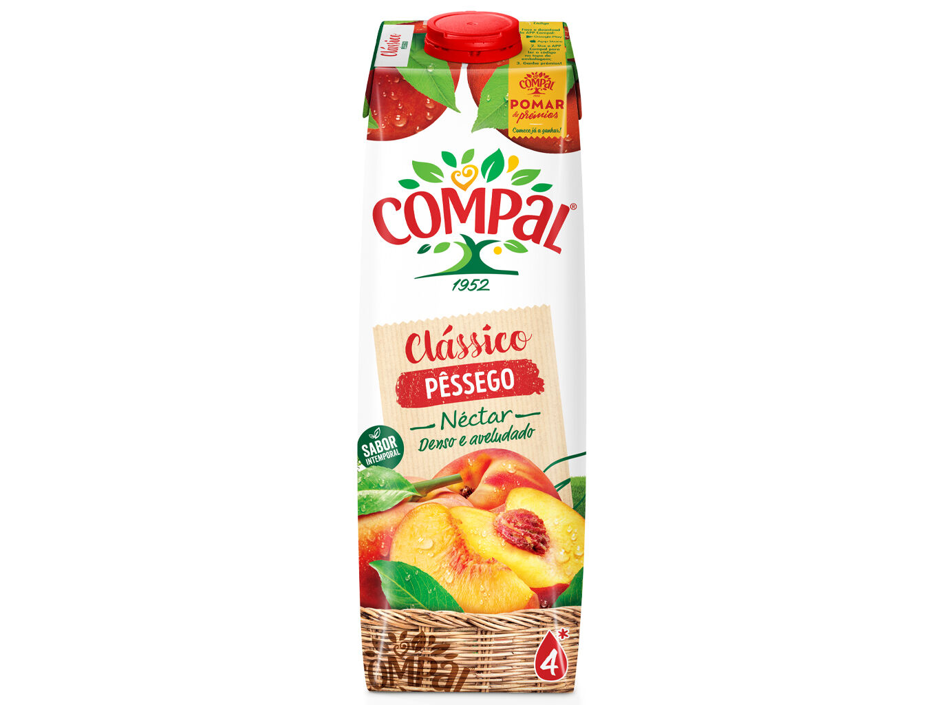 N&Eacute;CTAR COMPAL CL&Aacute;SSICO PESSEGO 1L image number 0