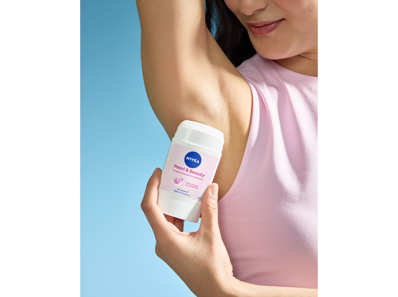 DESODORIZANTE STICK NIVEA PEARL & BEAUTY 50 ML image number 1