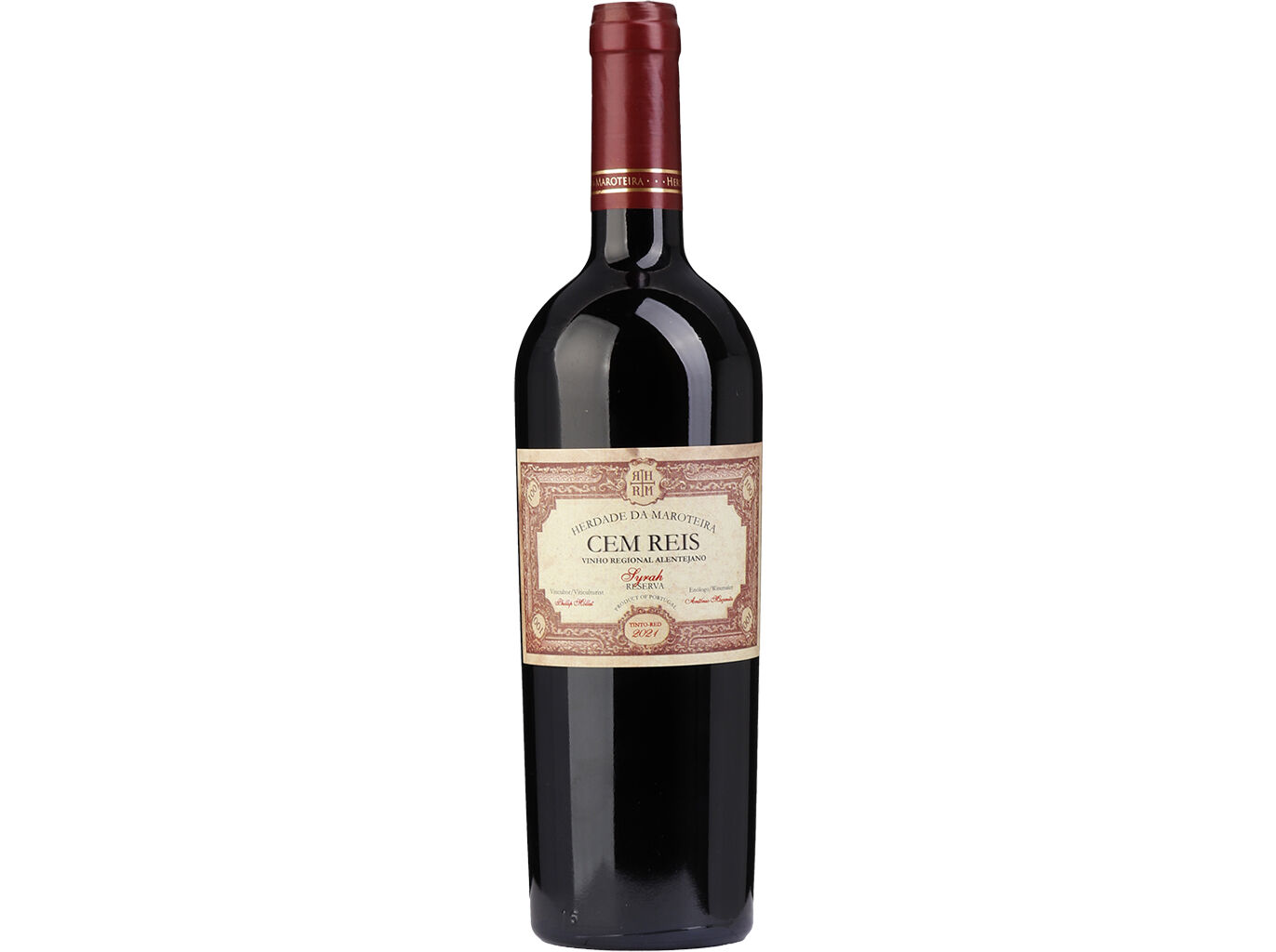 VINHO TINTO CEM REIS TINTO ALENTEJO 0.75L image number 0