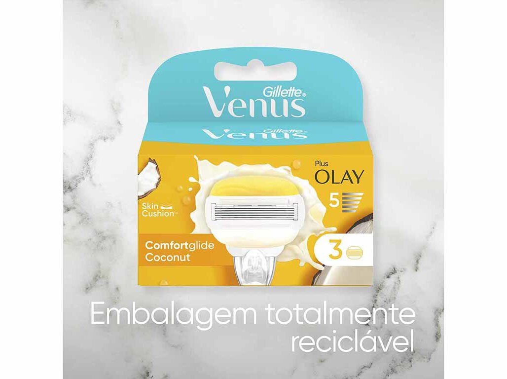 RECARGAS L&Acirc;MINAS GILLETTE VENUS COMFORTGLIDE COCONUT 6UN image number 4