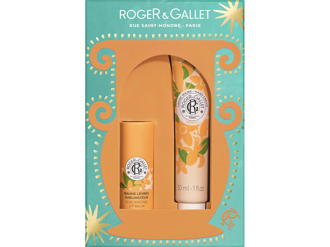 COFFRET ROGER&GALLET N&Eacute;ROLI M&Atilde;OS E L&Aacute;BIOS 35G+30ML