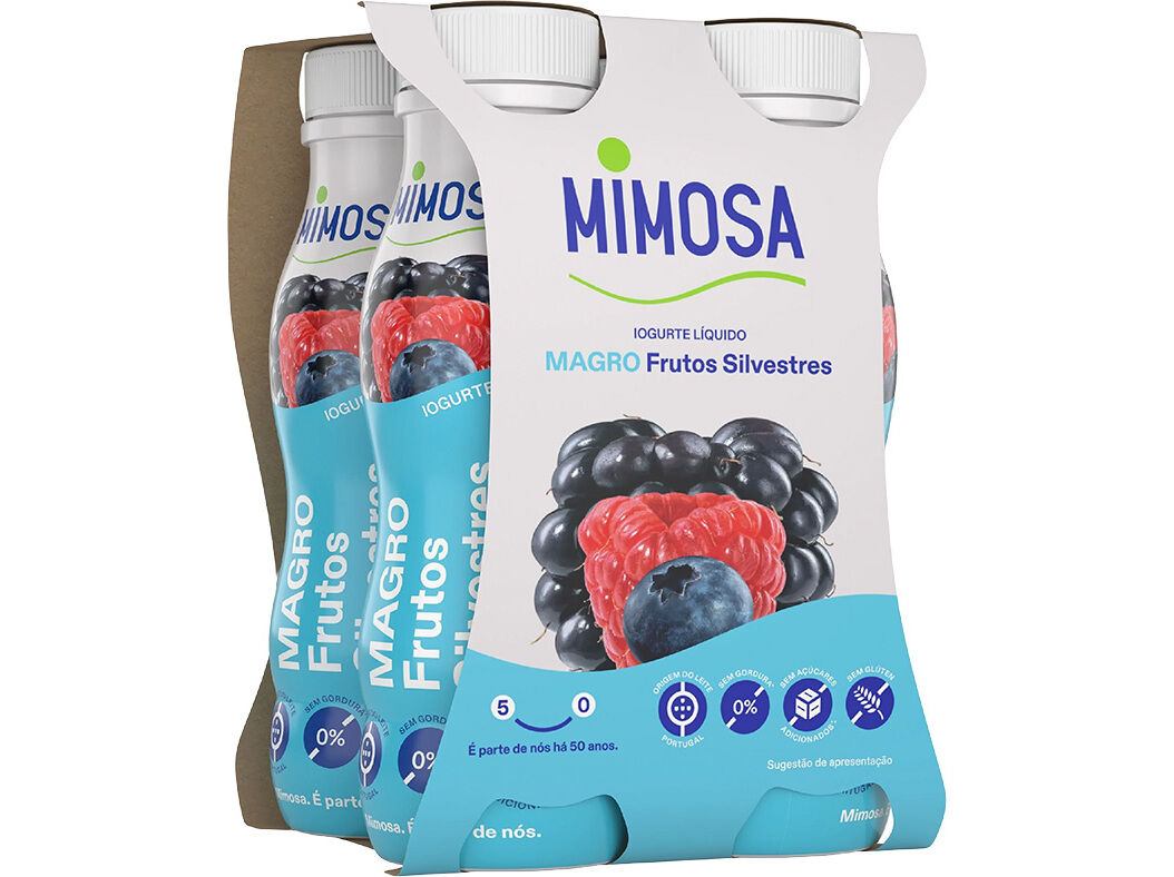 IOGURTE MAGRO LIQUIDO MIMOSA FRUTOS SILVESTRES 4X151ML image number 0