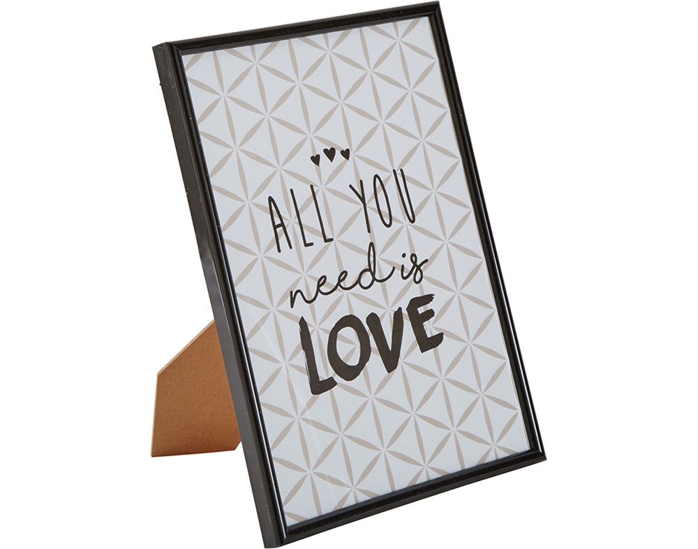 MOLDURA ACTUEL EM PL&Aacute;STICO PRETO 30X40CM image number 0