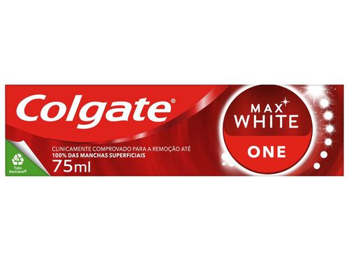 PASTA COLGATE DENTÍFRICA MAX WHITE ONE 75ML image number 1