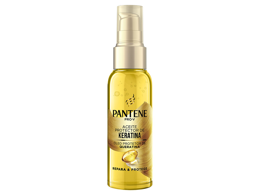 &Oacute;leo Protetor para Cabelo Danificado com Queratina Pantene 100 ml image number 0