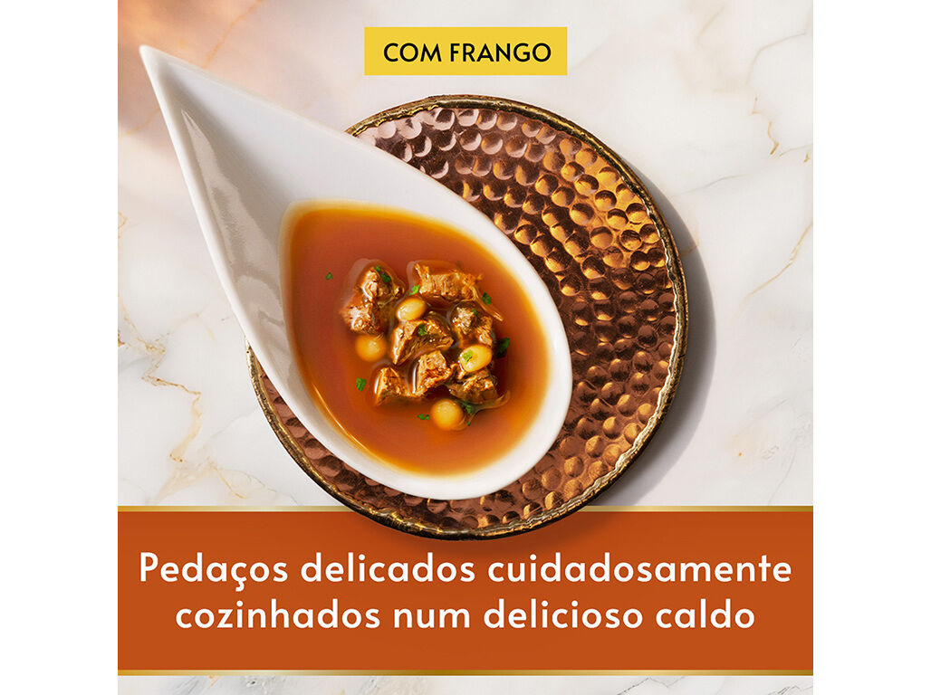 COMIDA H&Uacute;MIDA GATO GOURMET SOUP ROYAL FRANGO 45G image number 3