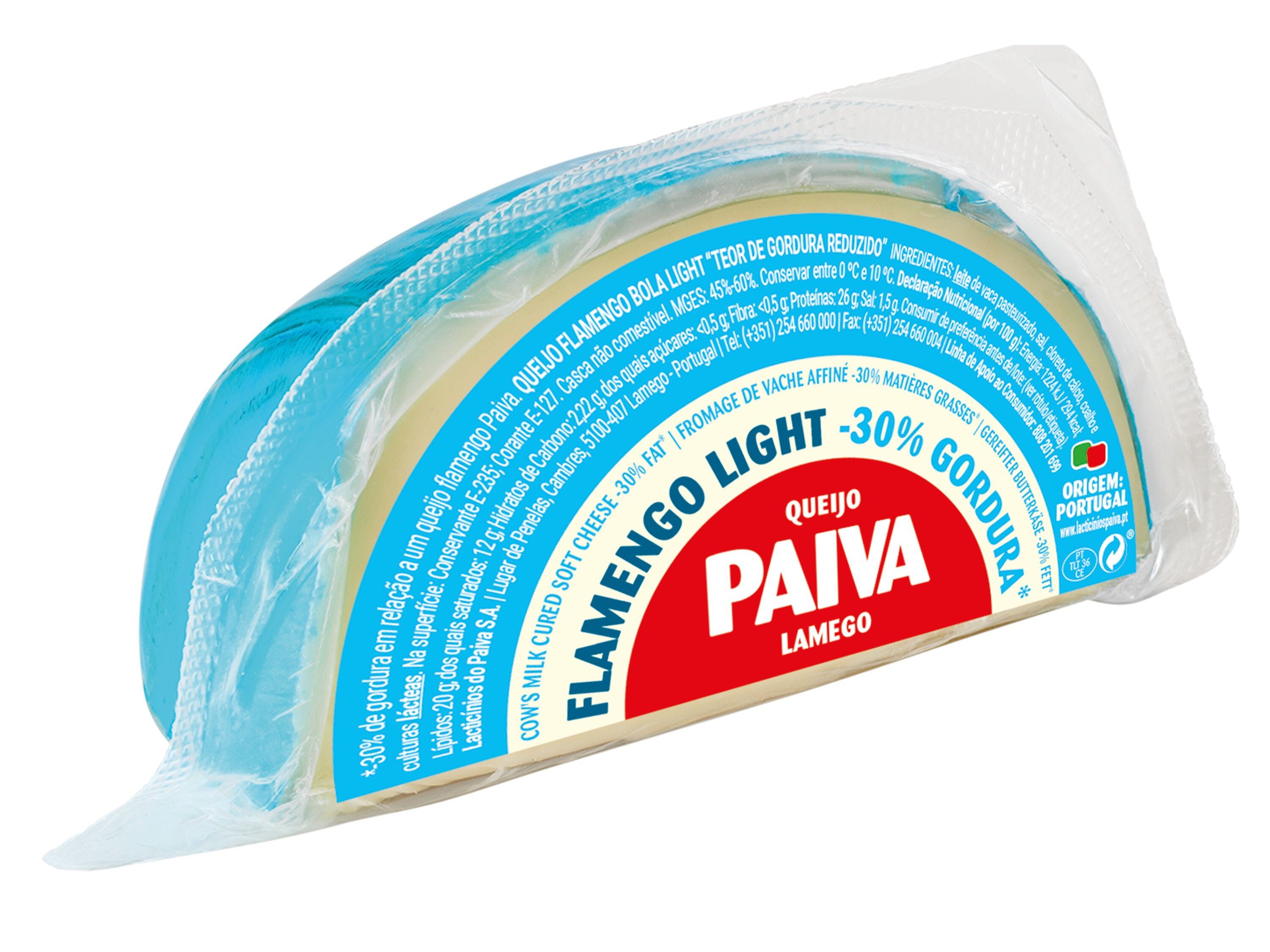 QUEIJO FLAMENGO PAIVA BOLA LIGHT 1/4 UN image number 0