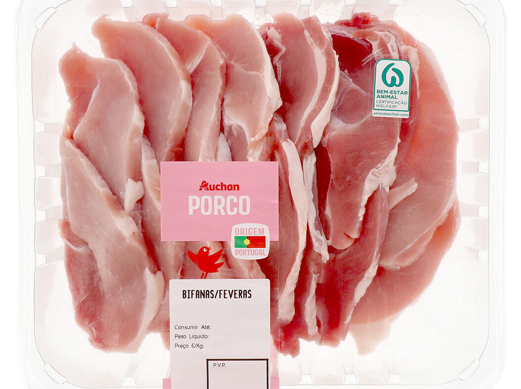 BIFANAS DE PORCO AUCHAN EMBALAGEM FAMILIAR KG