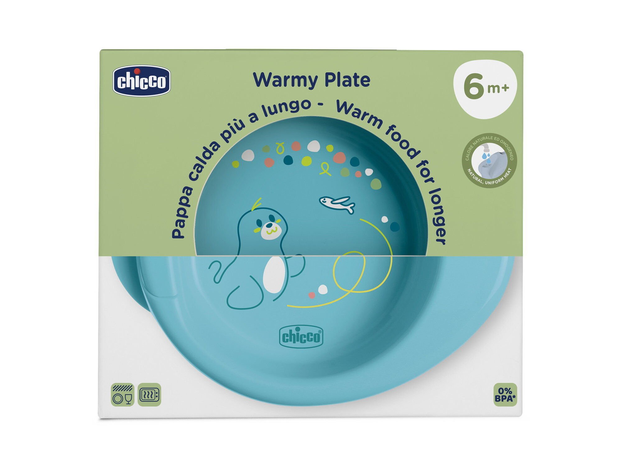PRATO T&Eacute;RMICO CHICCO 6M AZUL image number 0