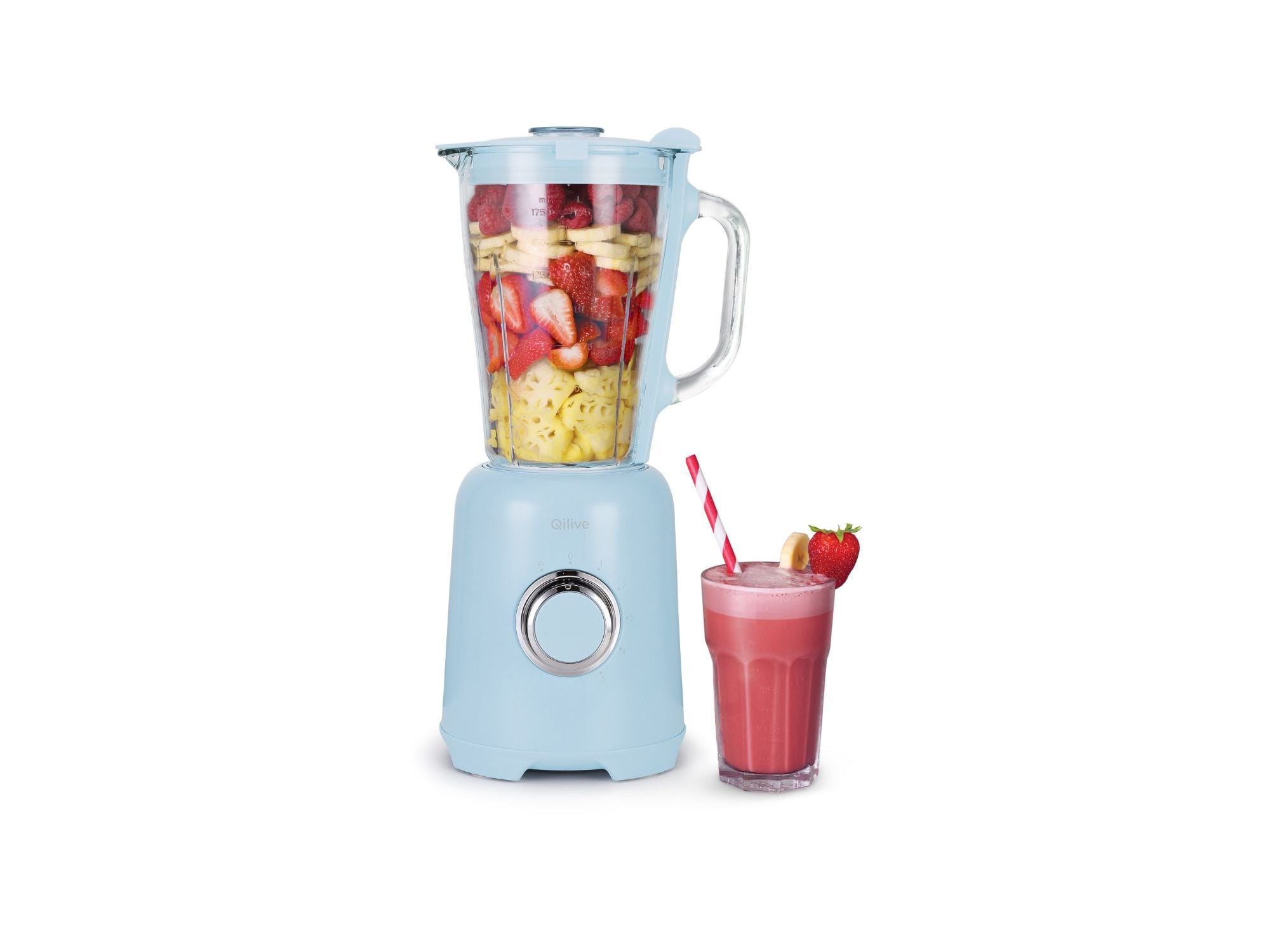 LIQUIDIFICADORA QILIVE Q.5123 600W 1.75L COM JARRO DE VIDRO