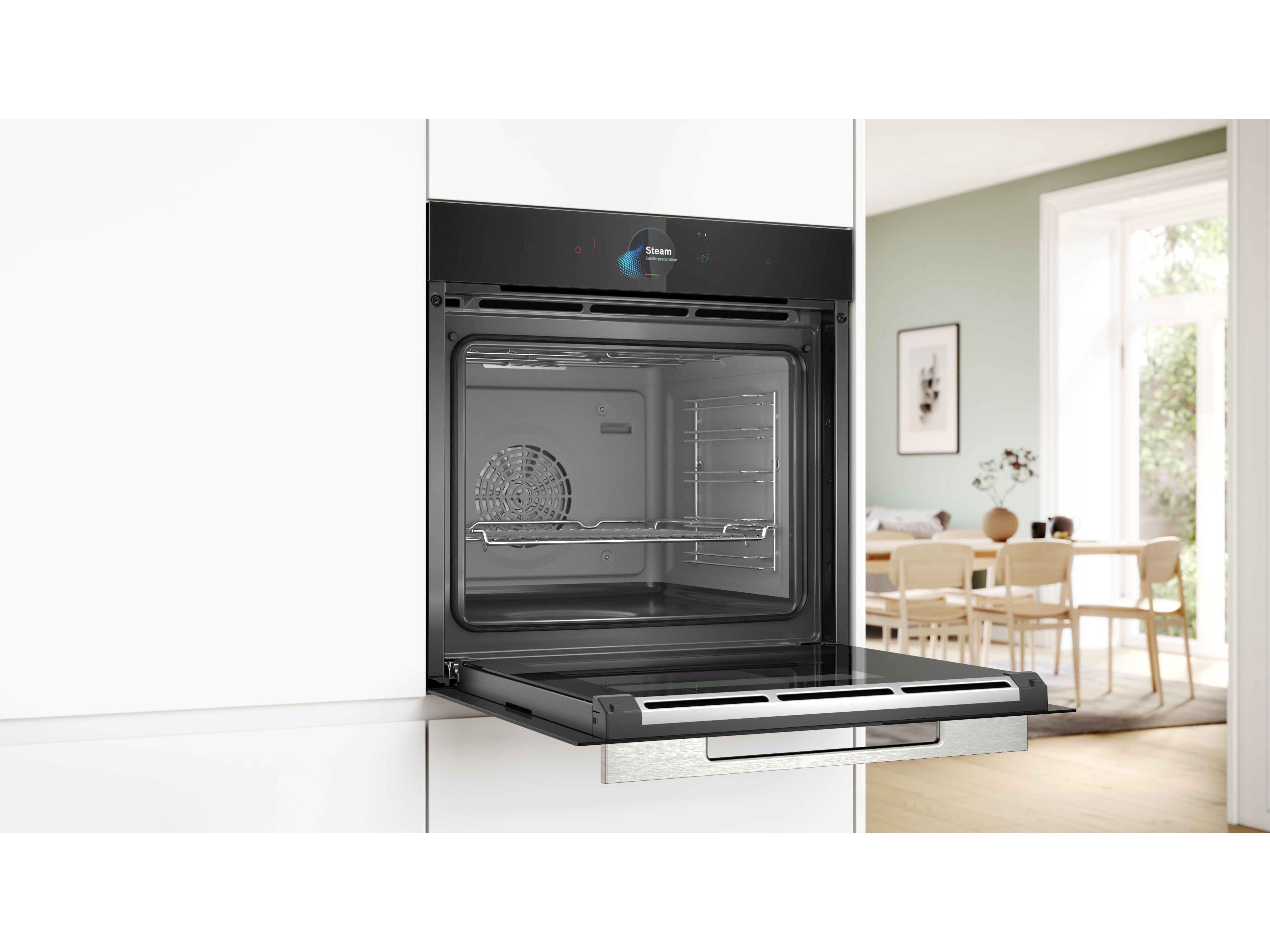 FORNO A VAPOR BOSCH HSG7584B1 HIDROL&Iacute;TICO 71L PRETO image number 1