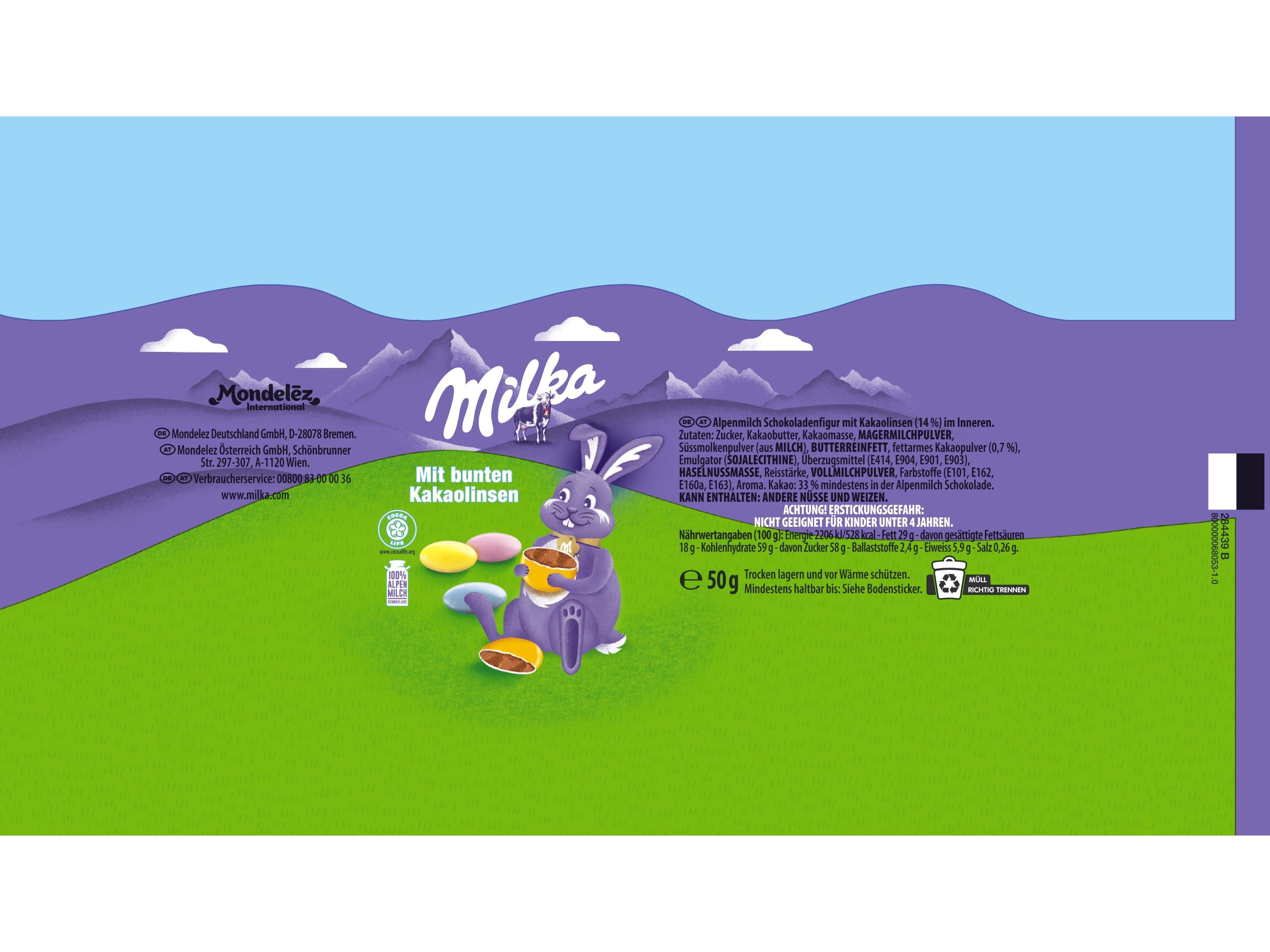 CHOCOLATE MILKA FUNNY EGG 50G image number 1