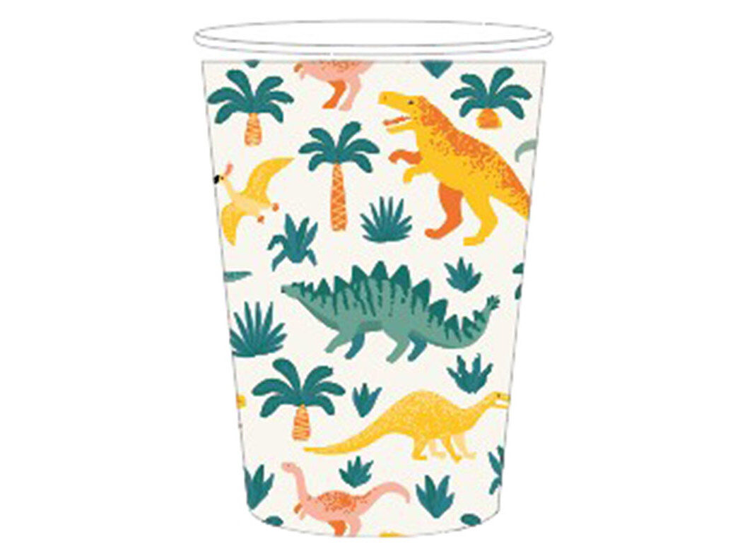 COPO PL&Aacute;STICO INFANTIL ACTUEL DINO REUTILIZ 26CL image number 0