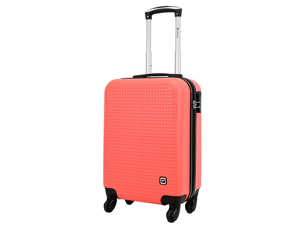 MALA DE CABINE R&Iacute;GIDA AIRPORT VERMELHO 4 RODAS 55X36X21CM