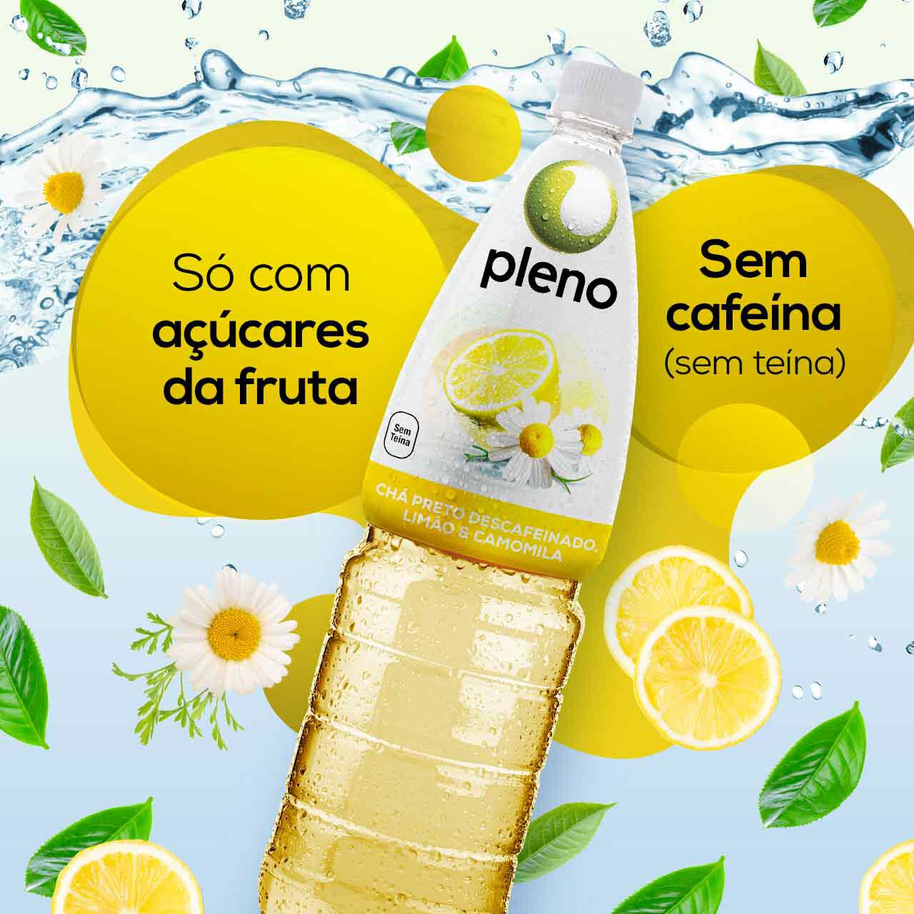 BEBIDA PLENO CH&Aacute; PRETO DESCAFEINADO CAMOMILA COM LIM&Atilde;O 1.5L image number 1