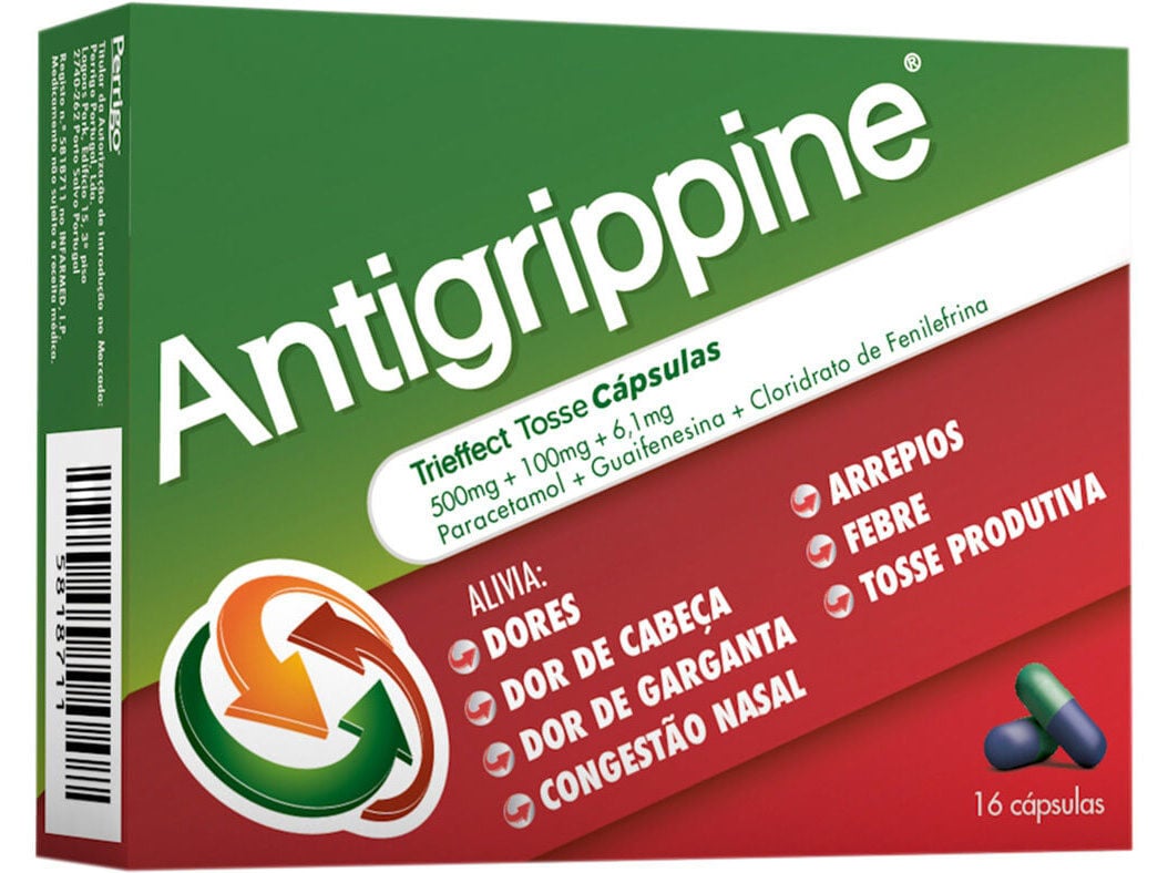 CAPSULAS ANTIGRIPPINE TRIEFFECT500MG+5MG+6.1MG 16UN