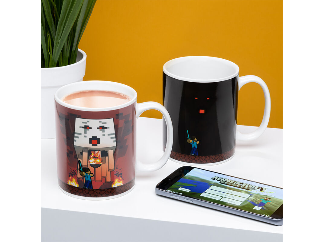 CANECA TERMOSSENS&Iacute;VEL MINECRAF image number 2