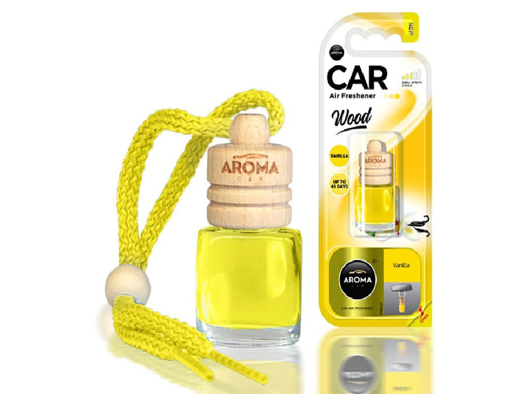 AMBIENTADORES AUTO AROMA CAR WOOD VANILLA 6ML image number 0