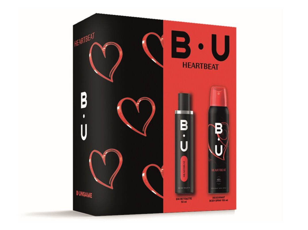 CONJUNTO B.U. HEARTBEAT EDT 50ML + DEO 150ML