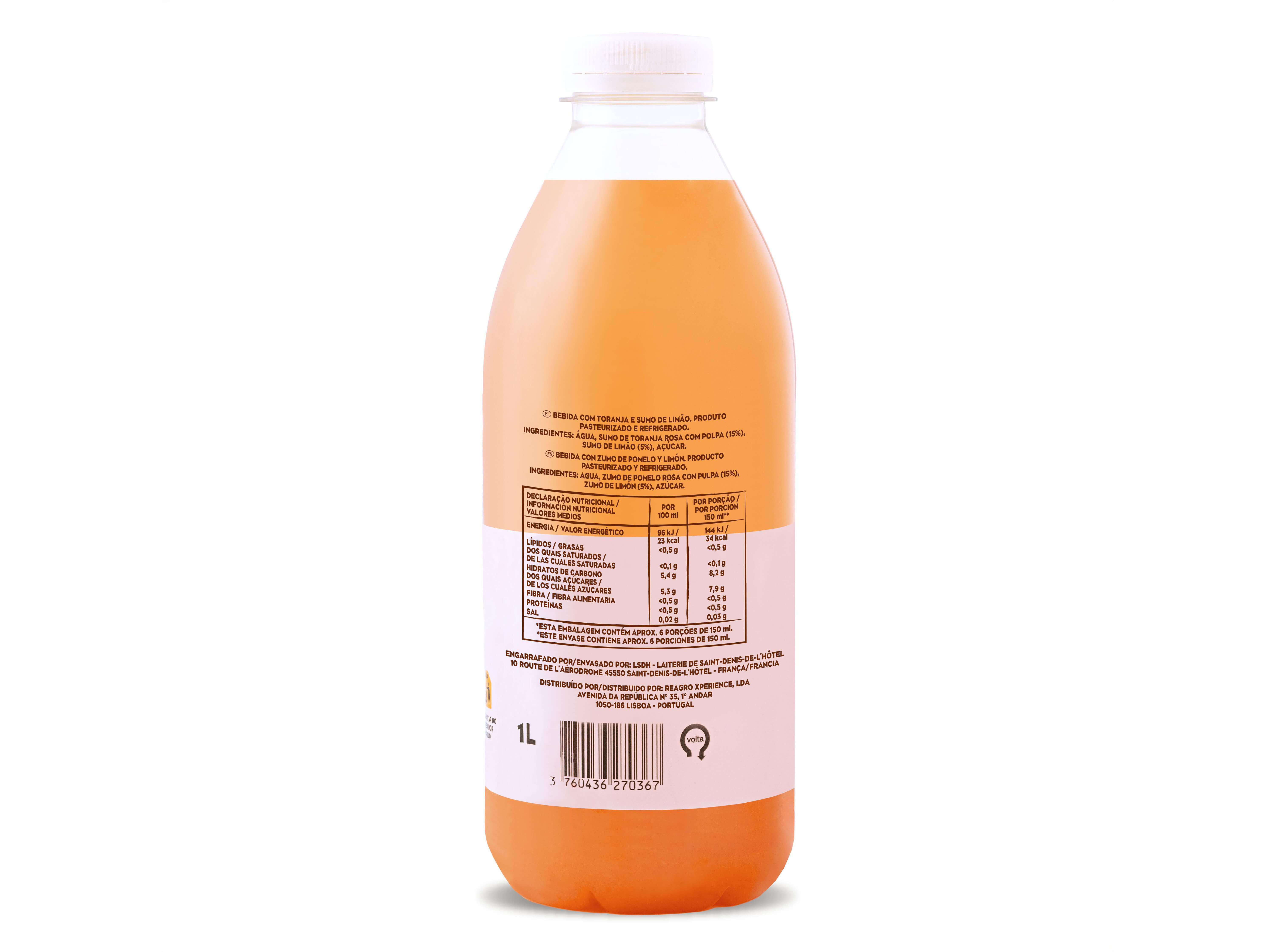 LIMONADA MONTEBELO BRASIL TORANJA ROSA E LIM&Atilde;O 1L (SDR) image number 1