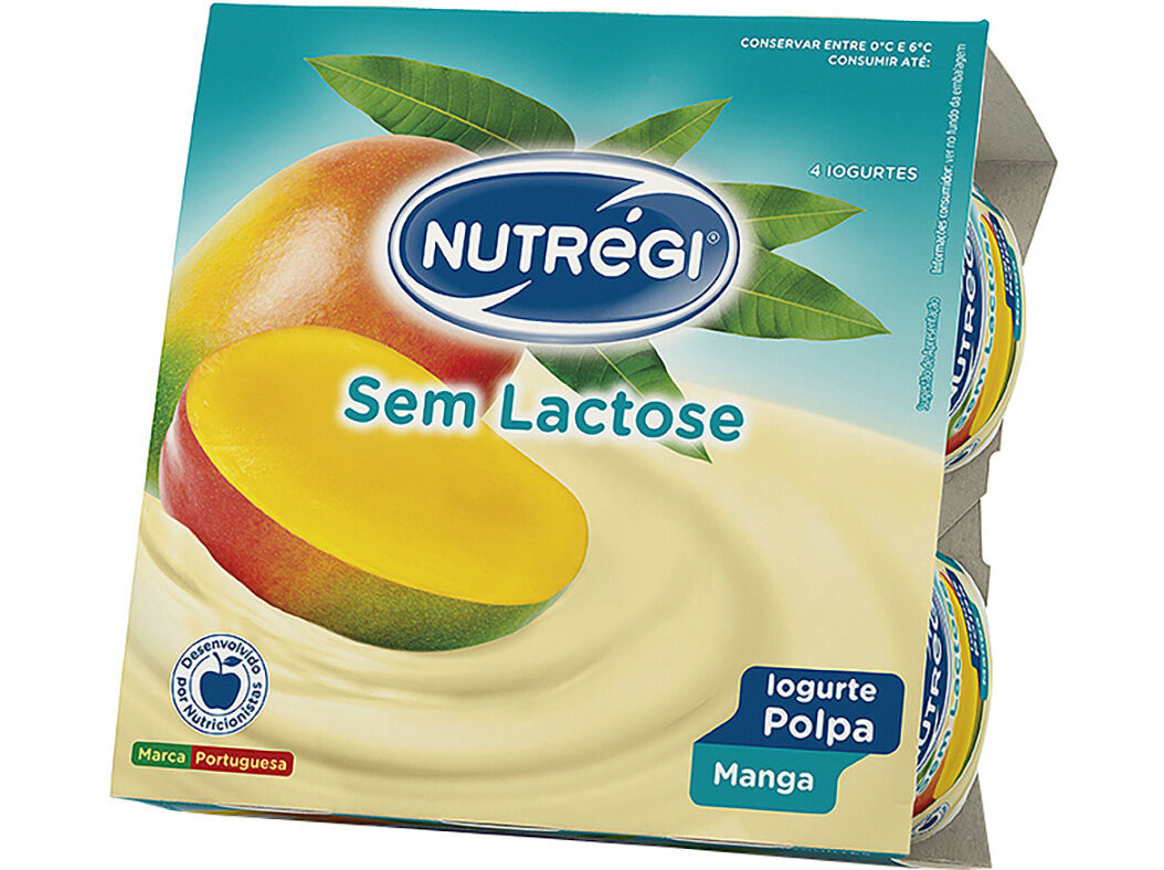 IOGURTE NUTR&Eacute;GI SEM LACTOSE POLPA MANGA 4X120G