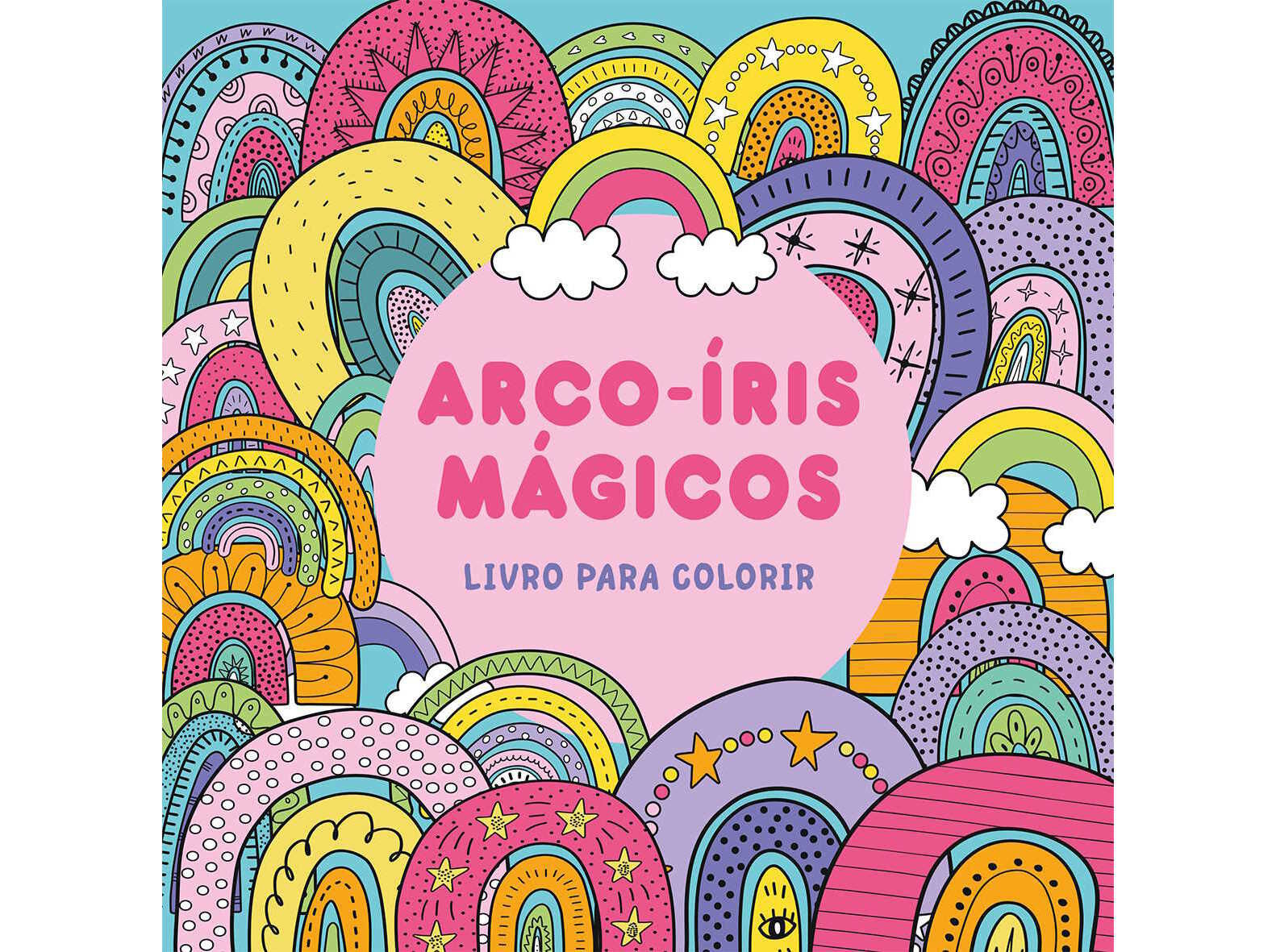 LIVRO ARCO-&Iacute;RIS M&Aacute;GICOS - LIVRO PARA COLORIR image number 0
