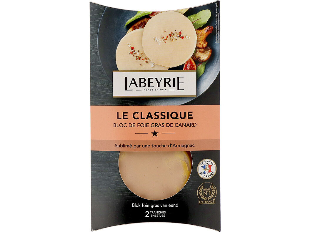 BLOC DE FOIE GRAS DE PATO LABEYRIE DUO 2 FATIAS 80G image number 0