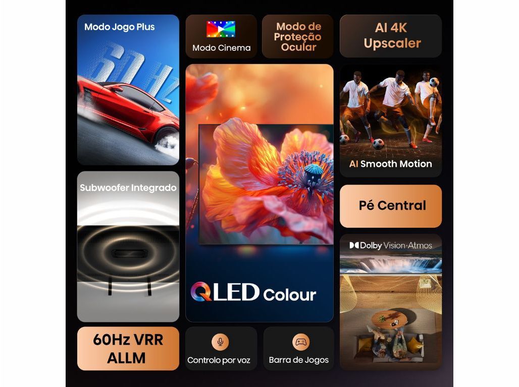 TV QLED HISENSE 55A7Q (55" SMART 4K 139CM) image number 1