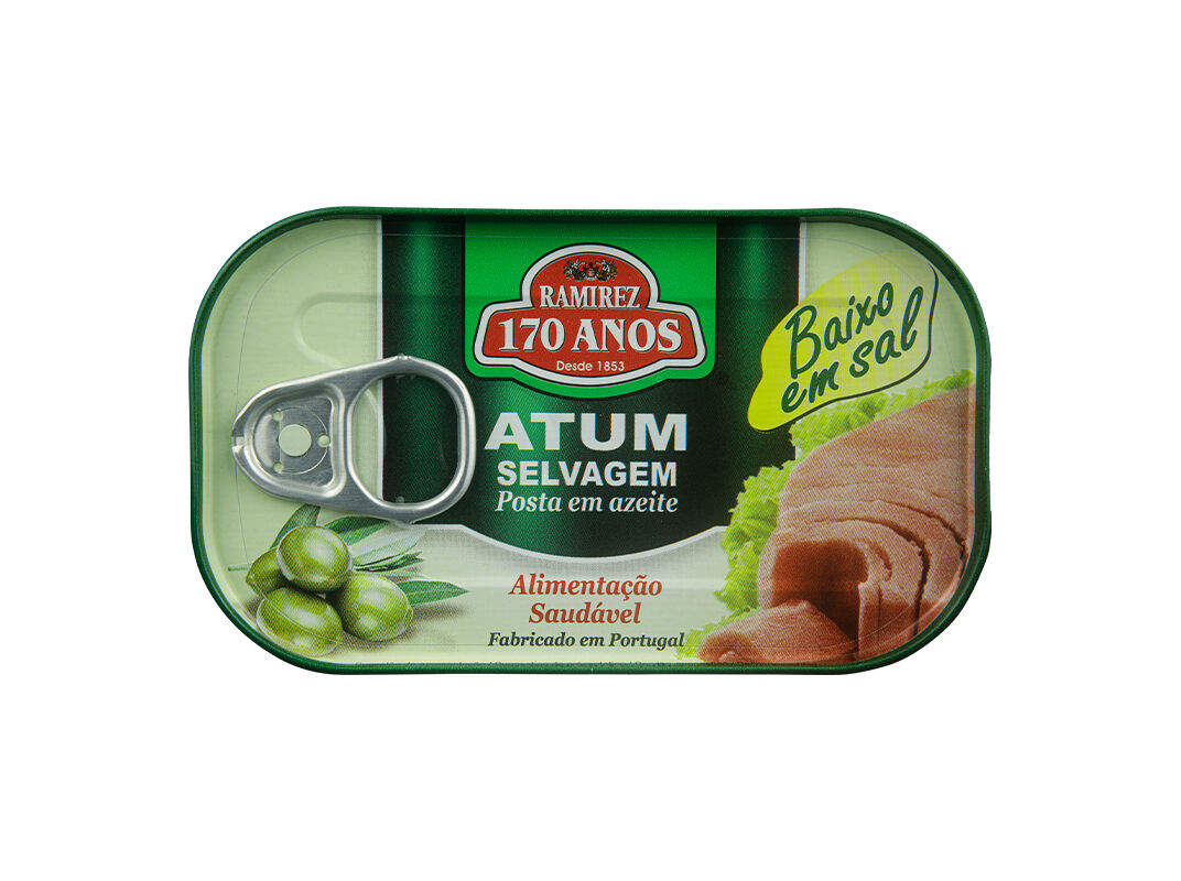 ATUM EM AZEITE RAMIREZ BAIXO EM SAL 120(86)G image number 0