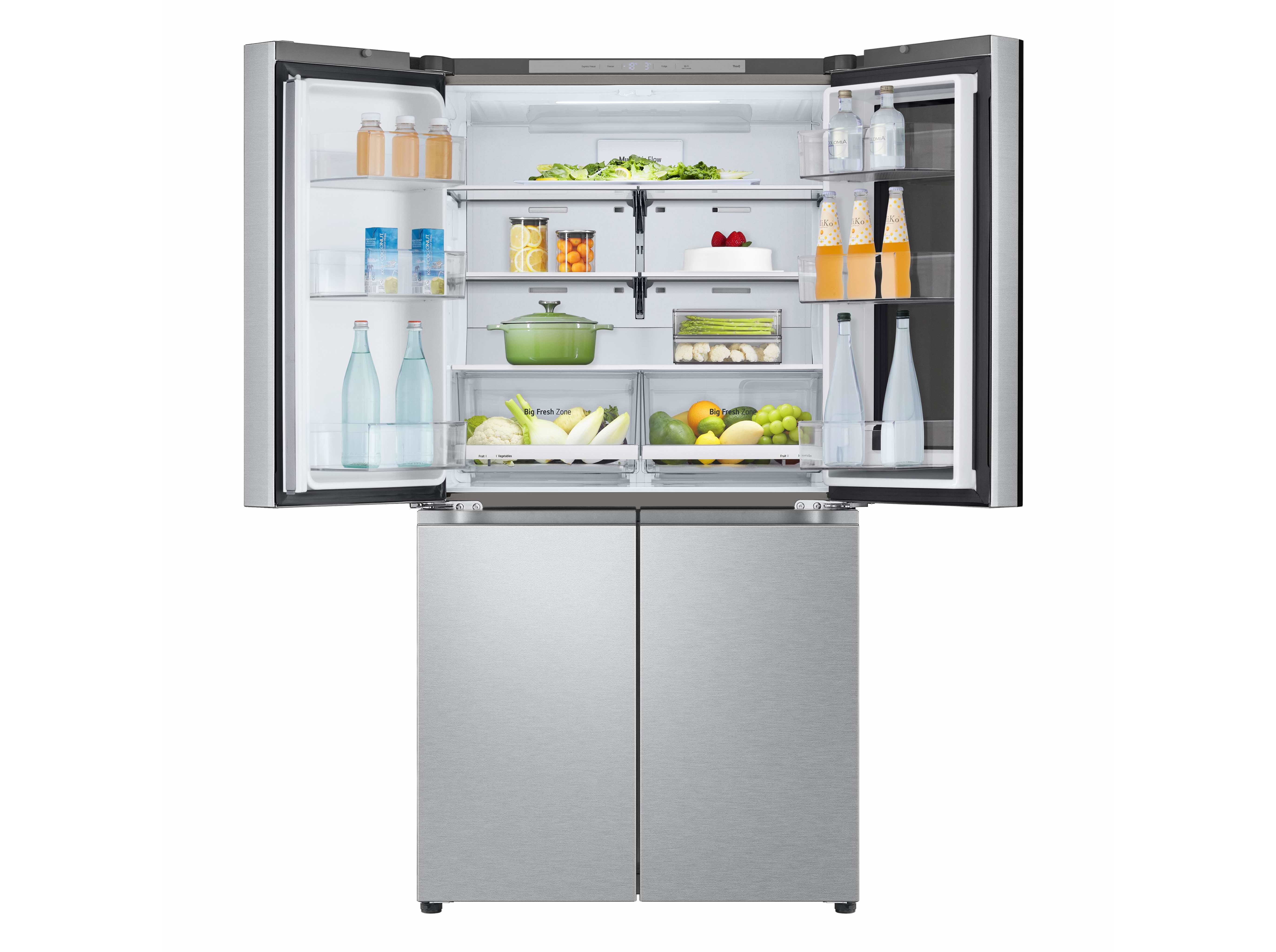 FRIGOR&Iacute;FICO AMERICANO LG GMV960MBDE PRIME SILVER E 666L image number 2