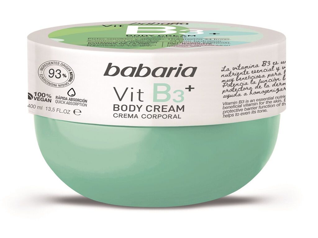 CREME CORPORAL VITAMINA B3 BABARIA 400 ML. image number 0
