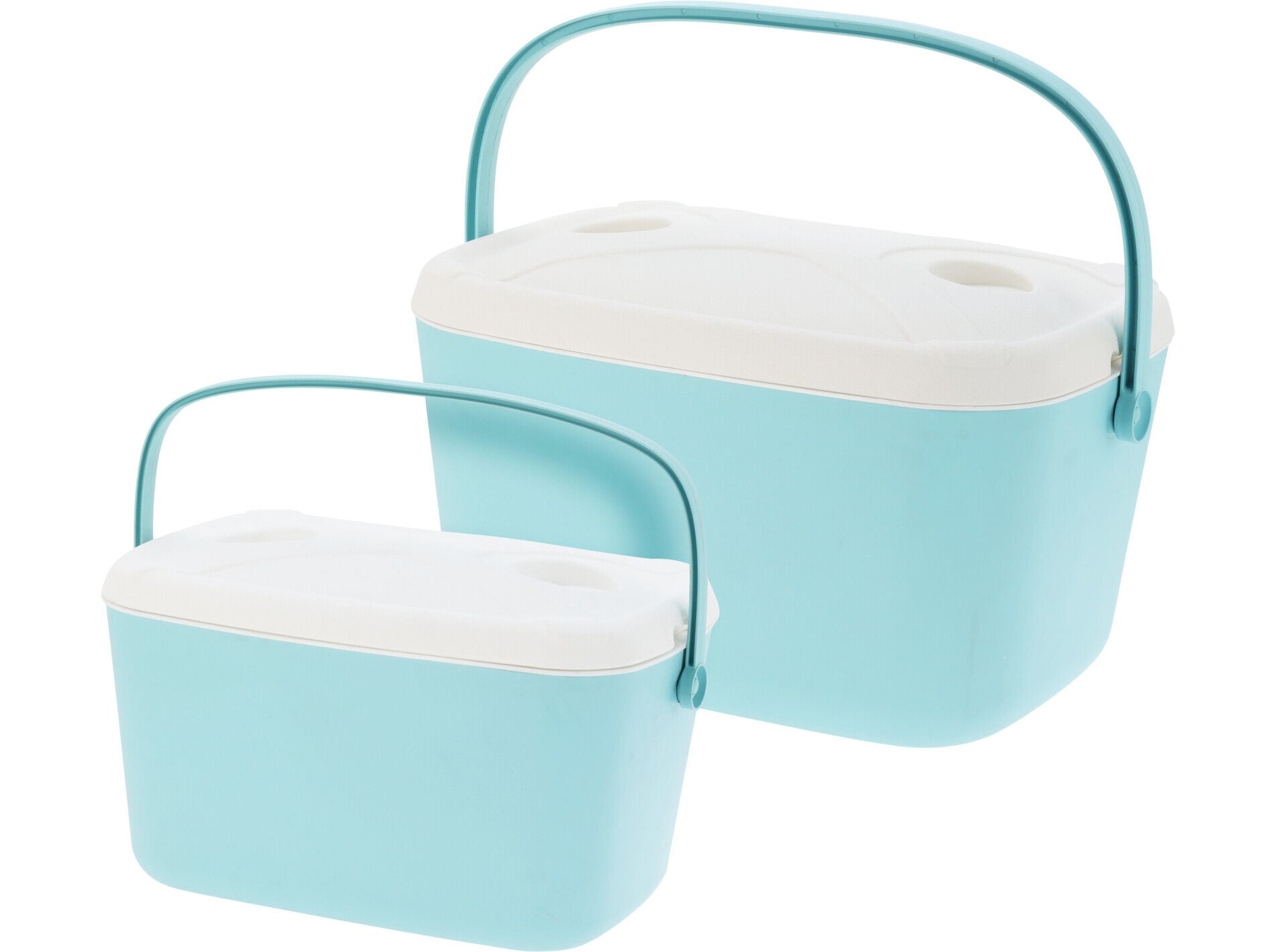 CONJUNTO DE 2 GELEIRAS TURQUESA 30L+15L image number 1