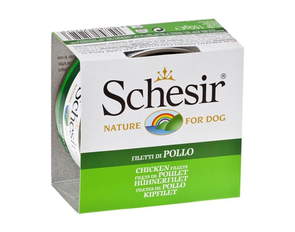 COMIDA H&Uacute;MIDA PARA C&Atilde;O SCHESIR LATA COM FRANGO 150G image number 0