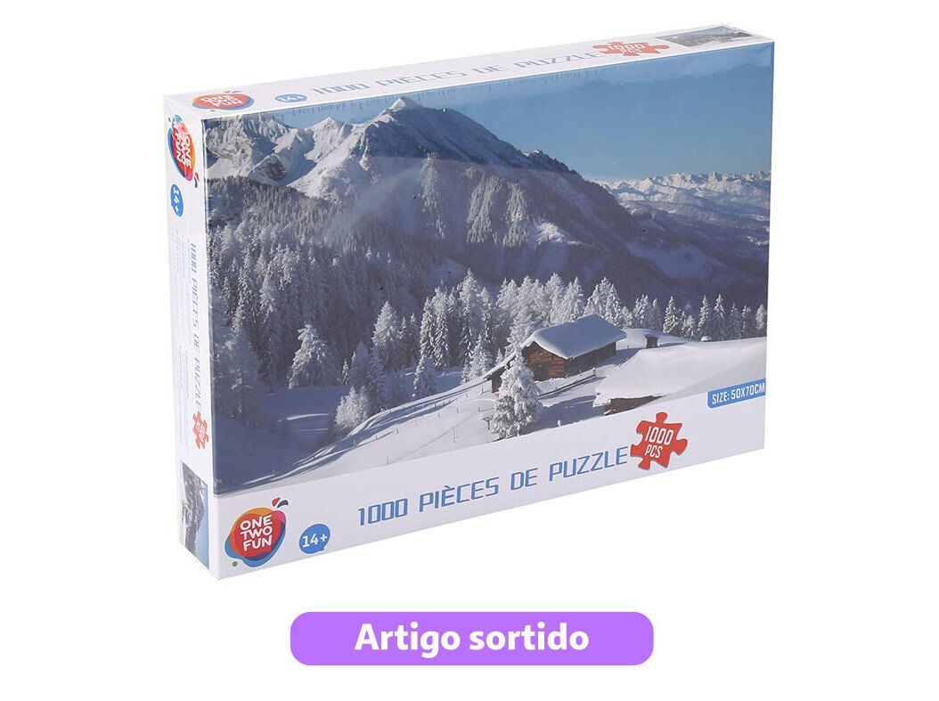 PUZZLE 1000 PE&Ccedil;AS ONE TWO FUN PAISAGENS E CIDADES MODELOS SORTIDOS image number 3